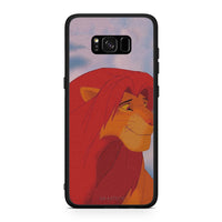 Thumbnail for Samsung S8 Lion Love 1 Θήκη Αγίου Βαλεντίνου από τη Smartfits με σχέδιο στο πίσω μέρος και μαύρο περίβλημα | Smartphone case with colorful back and black bezels by Smartfits