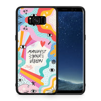 Thumbnail for Θήκη Samsung S8+ Manifest Your Vision από τη Smartfits με σχέδιο στο πίσω μέρος και μαύρο περίβλημα | Samsung S8+ Manifest Your Vision case with colorful back and black bezels