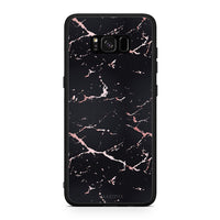 Thumbnail for 4 - Samsung S8+ Black Rosegold Marble case, cover, bumper