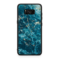 Thumbnail for Samsung S8+ Marble Blue θήκη από τη Smartfits με σχέδιο στο πίσω μέρος και μαύρο περίβλημα | Smartphone case with colorful back and black bezels by Smartfits