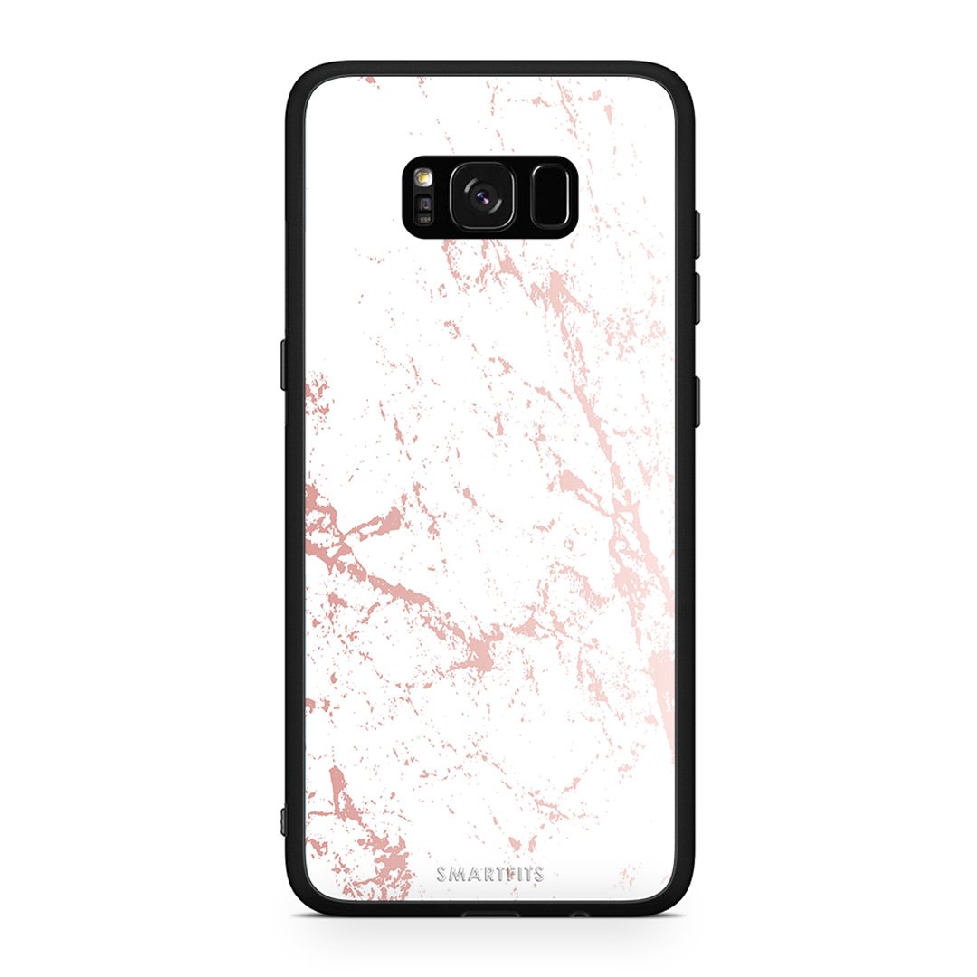 116 - Samsung S8 Pink Splash Marble case, cover, bumper