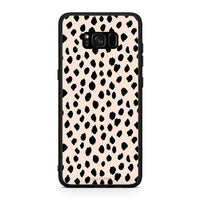 Thumbnail for Samsung S8 New Polka Dots θήκη από τη Smartfits με σχέδιο στο πίσω μέρος και μαύρο περίβλημα | Smartphone case with colorful back and black bezels by Smartfits