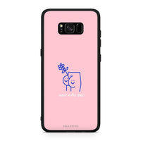 Thumbnail for Samsung S8 Nice Day θήκη από τη Smartfits με σχέδιο στο πίσω μέρος και μαύρο περίβλημα | Smartphone case with colorful back and black bezels by Smartfits