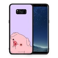 Thumbnail for Θήκη Αγίου Βαλεντίνου Samsung S8+ Pig Love 2 από τη Smartfits με σχέδιο στο πίσω μέρος και μαύρο περίβλημα | Samsung S8+ Pig Love 2 case with colorful back and black bezels