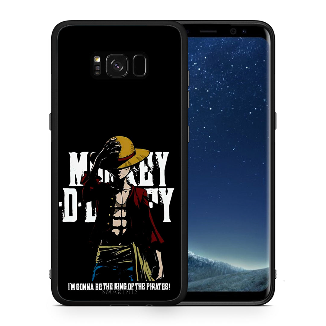 Θήκη Samsung S8 Pirate King από τη Smartfits με σχέδιο στο πίσω μέρος και μαύρο περίβλημα | Samsung S8 Pirate King case with colorful back and black bezels