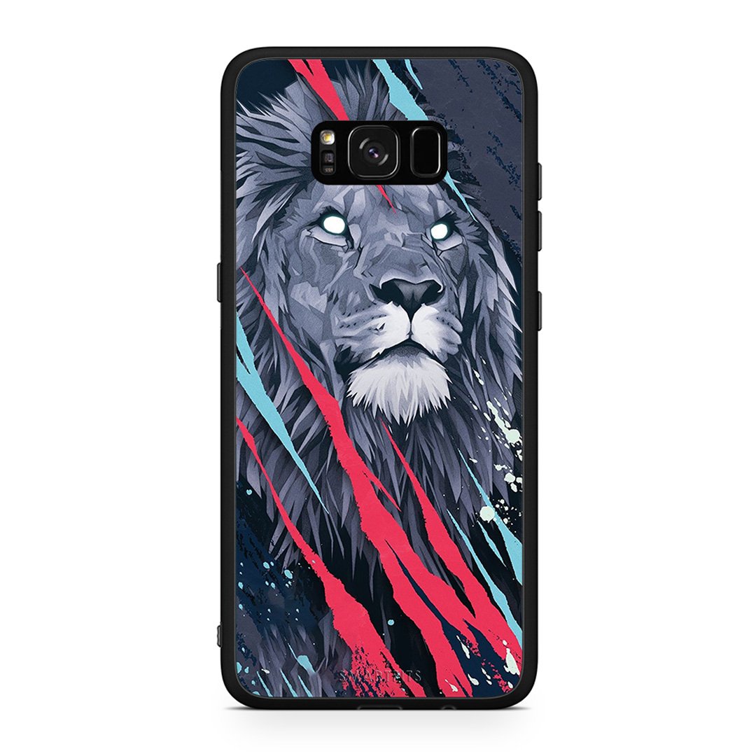 4 - Samsung S8+ Lion Designer PopArt case, cover, bumper