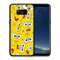 Thumbnail for Θήκη Samsung S8 Sponge PopArt από τη Smartfits με σχέδιο στο πίσω μέρος και μαύρο περίβλημα | Samsung S8 Sponge PopArt case with colorful back and black bezels