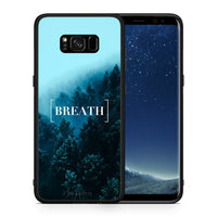 Thumbnail for Θήκη Samsung S8+ Breath Quote από τη Smartfits με σχέδιο στο πίσω μέρος και μαύρο περίβλημα | Samsung S8+ Breath Quote case with colorful back and black bezels