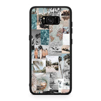 Thumbnail for Samsung S8 Retro Beach Life Θήκη από τη Smartfits με σχέδιο στο πίσω μέρος και μαύρο περίβλημα | Smartphone case with colorful back and black bezels by Smartfits