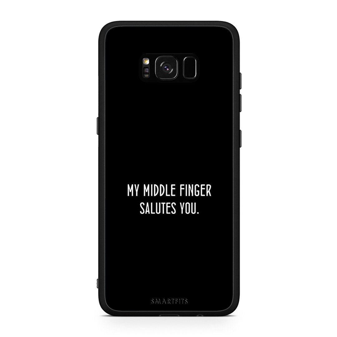 Samsung S8 Salute θήκη από τη Smartfits με σχέδιο στο πίσω μέρος και μαύρο περίβλημα | Smartphone case with colorful back and black bezels by Smartfits