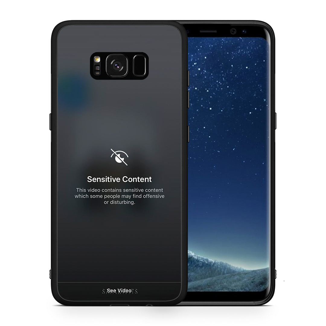 Θήκη Samsung S8+ Sensitive Content από τη Smartfits με σχέδιο στο πίσω μέρος και μαύρο περίβλημα | Samsung S8+ Sensitive Content case with colorful back and black bezels