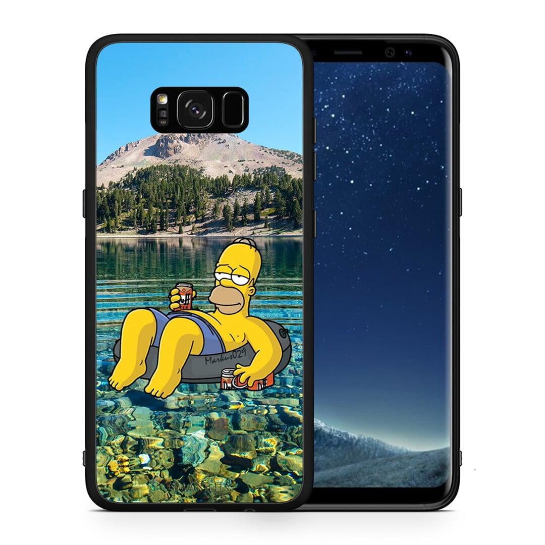 Θήκη Samsung S8 Summer Happiness από τη Smartfits με σχέδιο στο πίσω μέρος και μαύρο περίβλημα | Samsung S8 Summer Happiness case with colorful back and black bezels