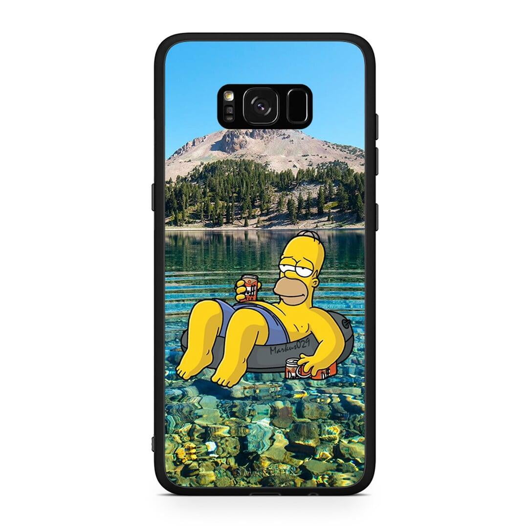 Samsung S8 Summer Happiness Θήκη από τη Smartfits με σχέδιο στο πίσω μέρος και μαύρο περίβλημα | Smartphone case with colorful back and black bezels by Smartfits