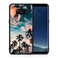 Thumbnail for Θήκη Samsung S8 Sky Summer από τη Smartfits με σχέδιο στο πίσω μέρος και μαύρο περίβλημα | Samsung S8 Sky Summer case with colorful back and black bezels