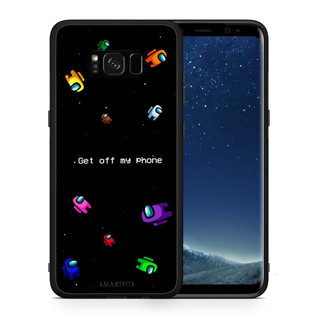 Θήκη Samsung S8 AFK Text από τη Smartfits με σχέδιο στο πίσω μέρος και μαύρο περίβλημα | Samsung S8 AFK Text case with colorful back and black bezels