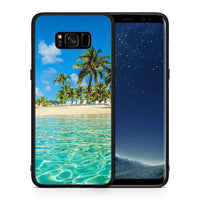 Thumbnail for Θήκη Samsung S8 Tropical Vibes από τη Smartfits με σχέδιο στο πίσω μέρος και μαύρο περίβλημα | Samsung S8 Tropical Vibes case with colorful back and black bezels