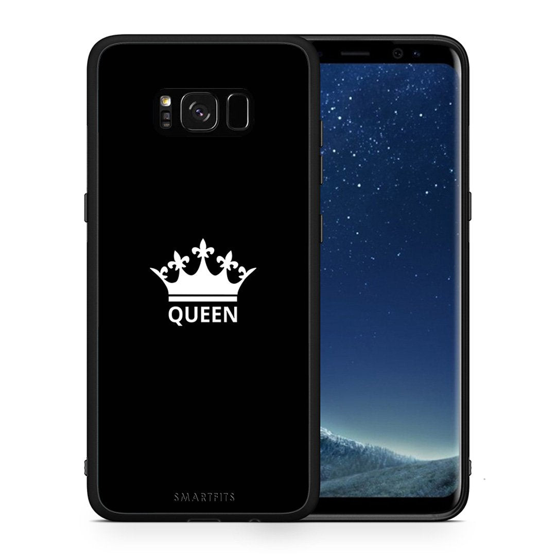Θήκη Samsung S8 Queen Valentine από τη Smartfits με σχέδιο στο πίσω μέρος και μαύρο περίβλημα | Samsung S8 Queen Valentine case with colorful back and black bezels