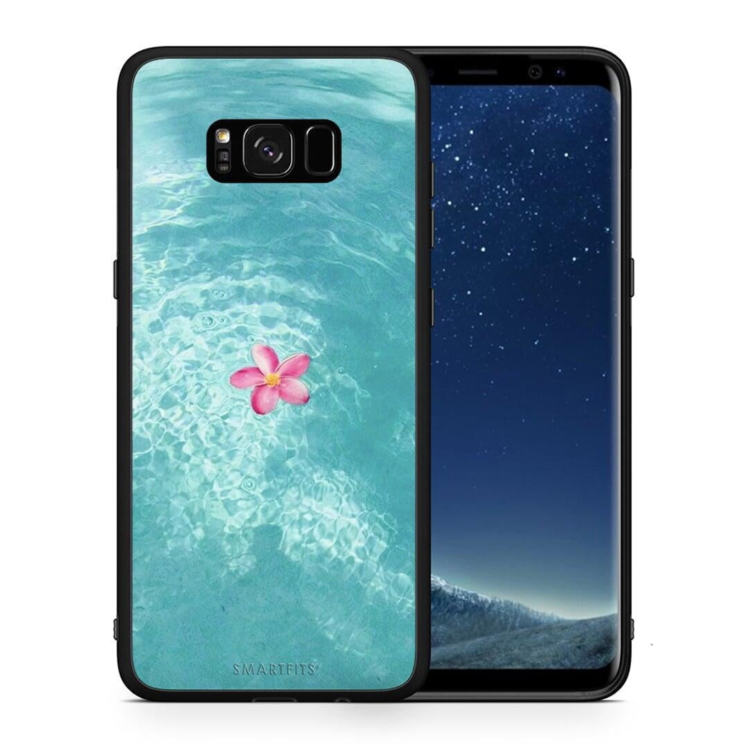 Θήκη Samsung S8+ Water Flower από τη Smartfits με σχέδιο στο πίσω μέρος και μαύρο περίβλημα | Samsung S8+ Water Flower case with colorful back and black bezels