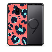 Thumbnail for Θήκη Samsung S9 Pink Leopard Animal από τη Smartfits με σχέδιο στο πίσω μέρος και μαύρο περίβλημα | Samsung S9 Pink Leopard Animal case with colorful back and black bezels