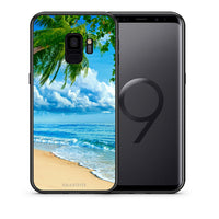 Thumbnail for Θήκη Samsung S9 Beautiful Beach από τη Smartfits με σχέδιο στο πίσω μέρος και μαύρο περίβλημα | Samsung S9 Beautiful Beach case with colorful back and black bezels