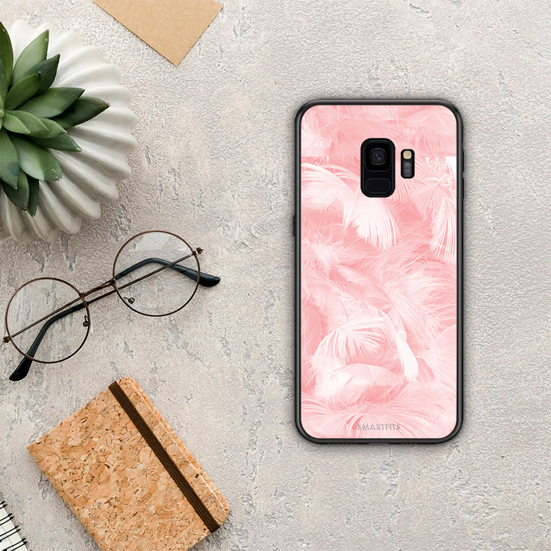 Boho Pink Feather - Samsung Galaxy S9 case