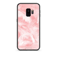 Thumbnail for 33 - samsung galaxy s9 Pink Feather Boho case, cover, bumper