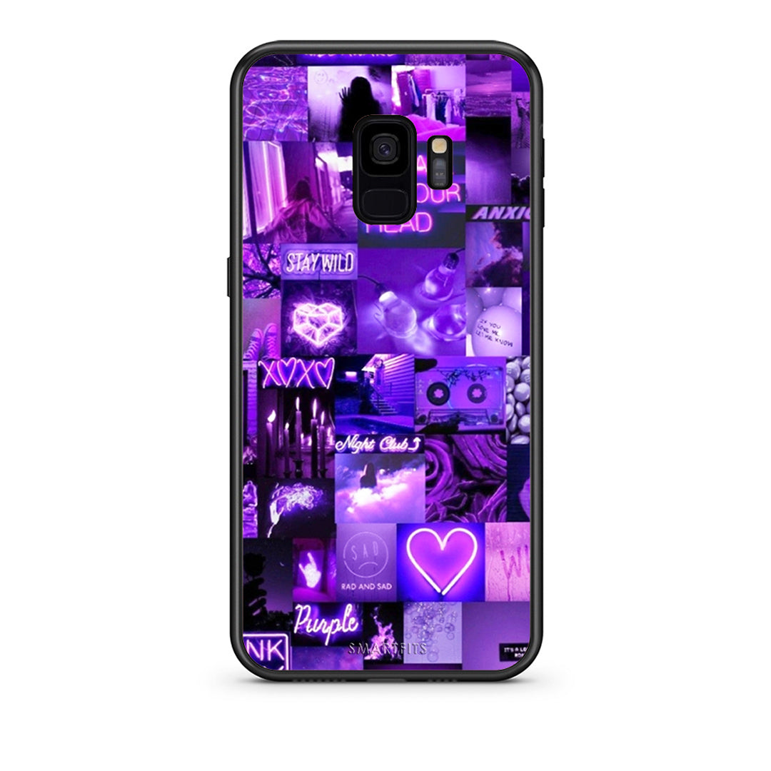 samsung s9 Collage Stay Wild Θήκη Αγίου Βαλεντίνου από τη Smartfits με σχέδιο στο πίσω μέρος και μαύρο περίβλημα | Smartphone case with colorful back and black bezels by Smartfits