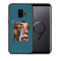 Thumbnail for Θήκη Samsung S9 Cry An Ocean από τη Smartfits με σχέδιο στο πίσω μέρος και μαύρο περίβλημα | Samsung S9 Cry An Ocean case with colorful back and black bezels