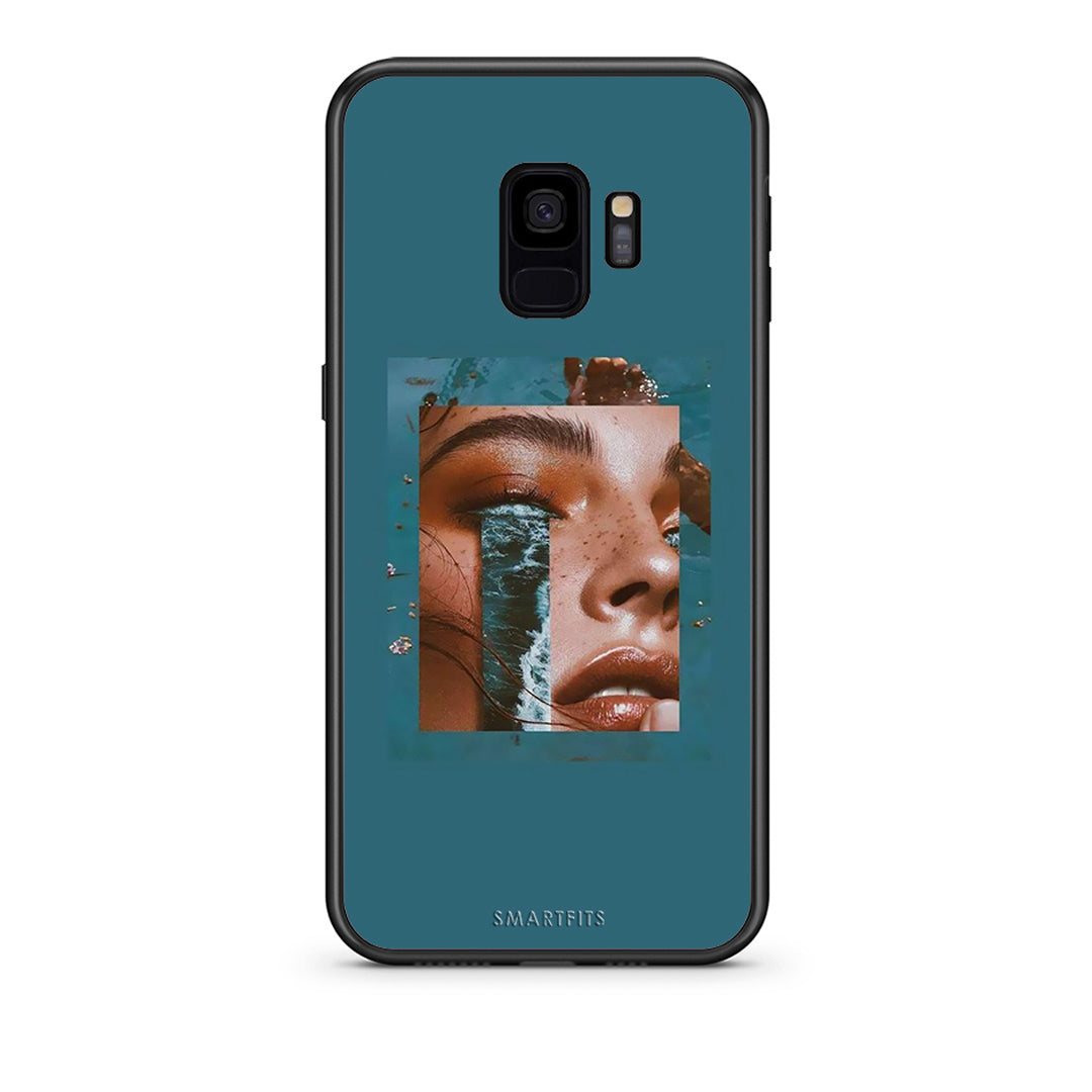 samsung s9 Cry An Ocean θήκη από τη Smartfits με σχέδιο στο πίσω μέρος και μαύρο περίβλημα | Smartphone case with colorful back and black bezels by Smartfits