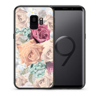 Thumbnail for Θήκη Samsung S9 Bouquet Floral από τη Smartfits με σχέδιο στο πίσω μέρος και μαύρο περίβλημα | Samsung S9 Bouquet Floral case with colorful back and black bezels