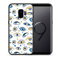 Thumbnail for Θήκη Samsung S9 Ftou Ftou από τη Smartfits με σχέδιο στο πίσω μέρος και μαύρο περίβλημα | Samsung S9 Ftou Ftou case with colorful back and black bezels
