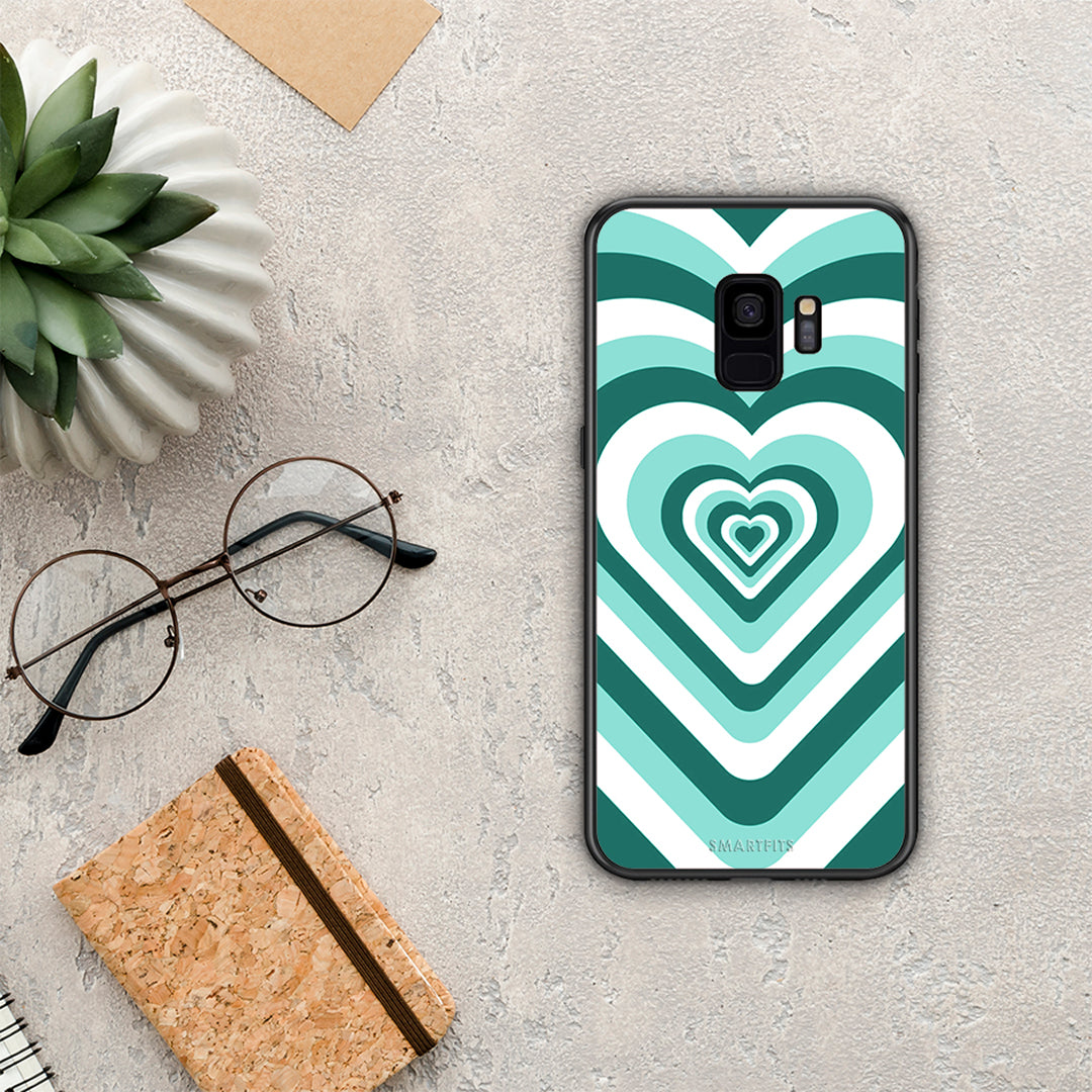 Green Hearts - Samsung Galaxy S9