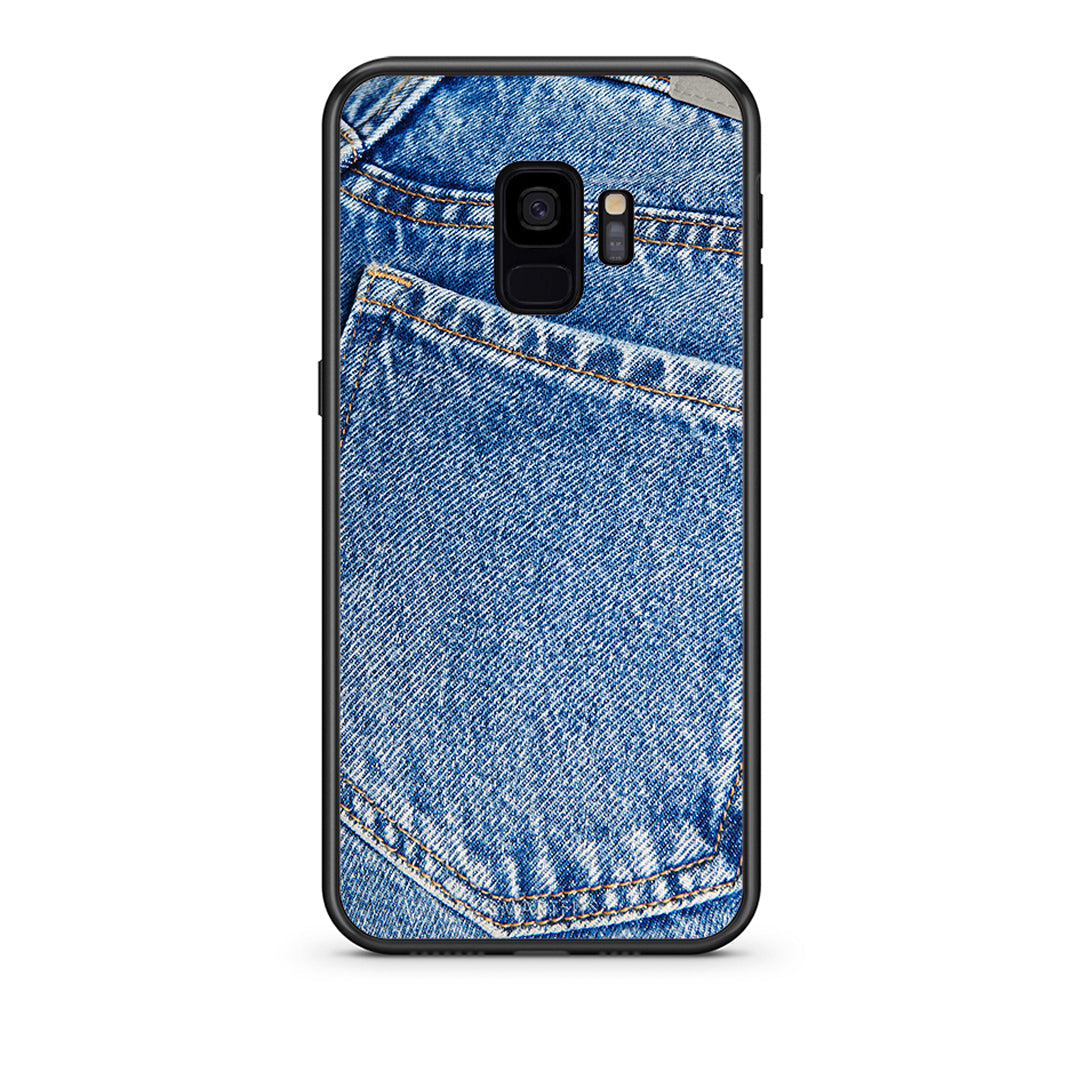 samsung s9 Jeans Pocket θήκη από τη Smartfits με σχέδιο στο πίσω μέρος και μαύρο περίβλημα | Smartphone case with colorful back and black bezels by Smartfits