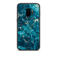 Thumbnail for samsung s9 Marble Blue θήκη από τη Smartfits με σχέδιο στο πίσω μέρος και μαύρο περίβλημα | Smartphone case with colorful back and black bezels by Smartfits
