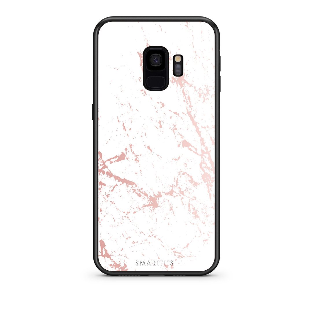 116 - samsung galaxy s9 Pink Splash Marble case, cover, bumper