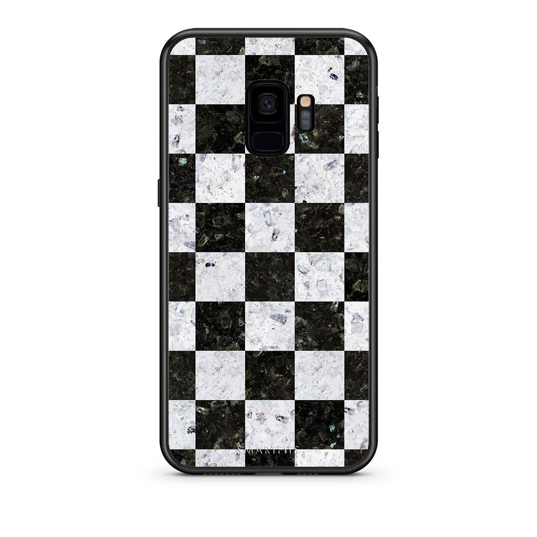 4 - samsung s9 Square Geometric Marble case, cover, bumper