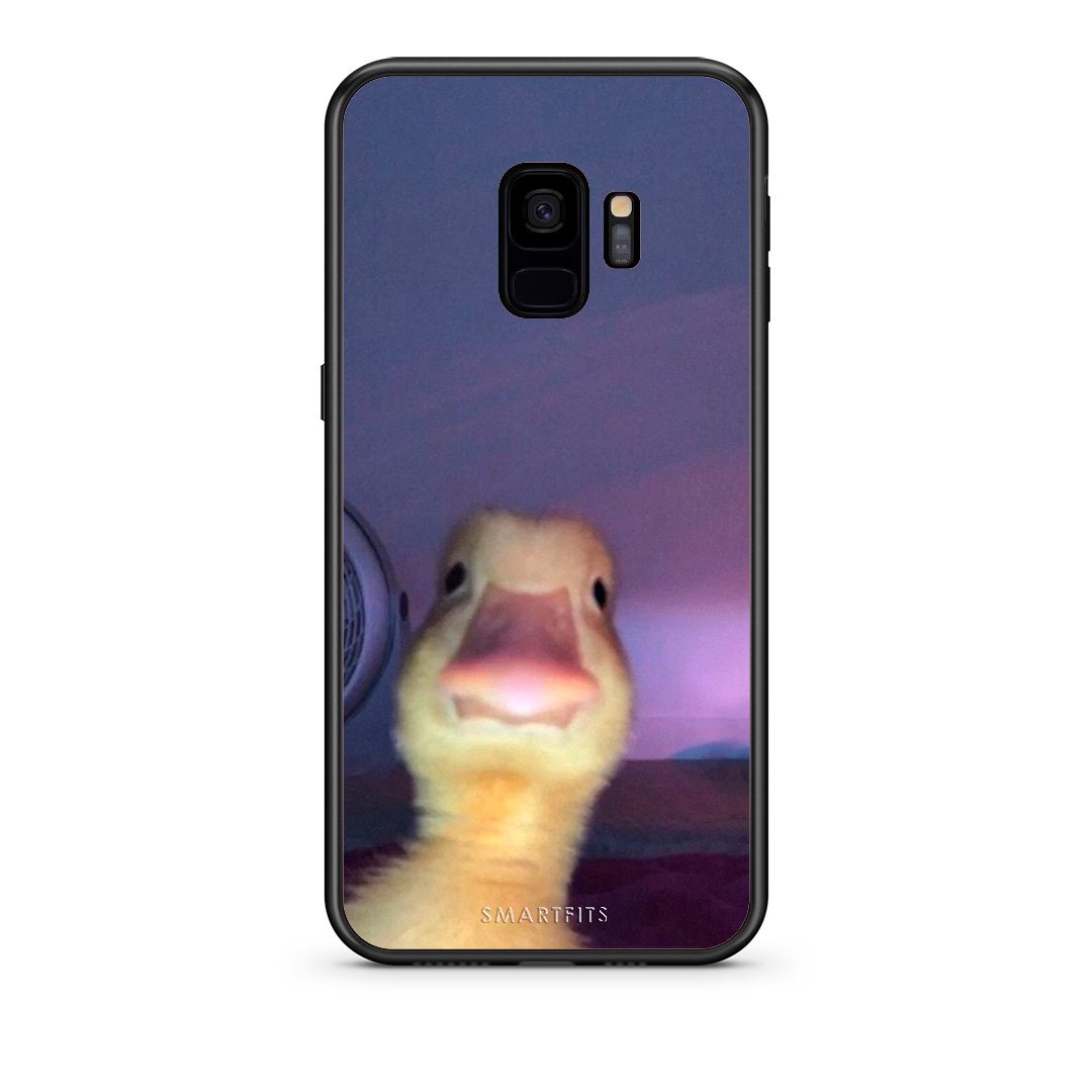 samsung s9 Meme Duck θήκη από τη Smartfits με σχέδιο στο πίσω μέρος και μαύρο περίβλημα | Smartphone case with colorful back and black bezels by Smartfits