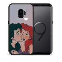 Thumbnail for Θήκη Αγίου Βαλεντίνου Samsung S9 Mermaid Love από τη Smartfits με σχέδιο στο πίσω μέρος και μαύρο περίβλημα | Samsung S9 Mermaid Love case with colorful back and black bezels