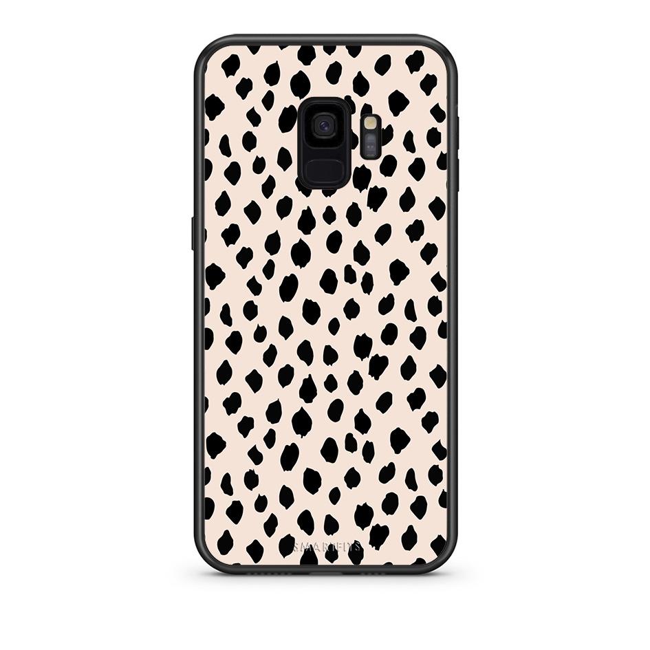 samsung s9 New Polka Dots θήκη από τη Smartfits με σχέδιο στο πίσω μέρος και μαύρο περίβλημα | Smartphone case with colorful back and black bezels by Smartfits