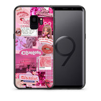 Thumbnail for Θήκη Αγίου Βαλεντίνου Samsung S9 Pink Love από τη Smartfits με σχέδιο στο πίσω μέρος και μαύρο περίβλημα | Samsung S9 Pink Love case with colorful back and black bezels