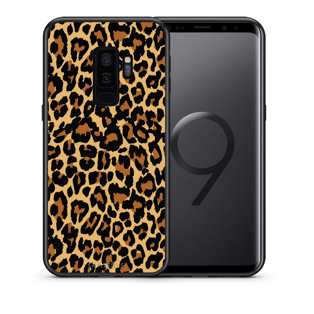 Θήκη Samsung S9 Plus Leopard Animal από τη Smartfits με σχέδιο στο πίσω μέρος και μαύρο περίβλημα | Samsung S9 Plus Leopard Animal case with colorful back and black bezels