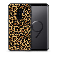 Thumbnail for Θήκη Samsung S9 Plus Leopard Animal από τη Smartfits με σχέδιο στο πίσω μέρος και μαύρο περίβλημα | Samsung S9 Plus Leopard Animal case with colorful back and black bezels