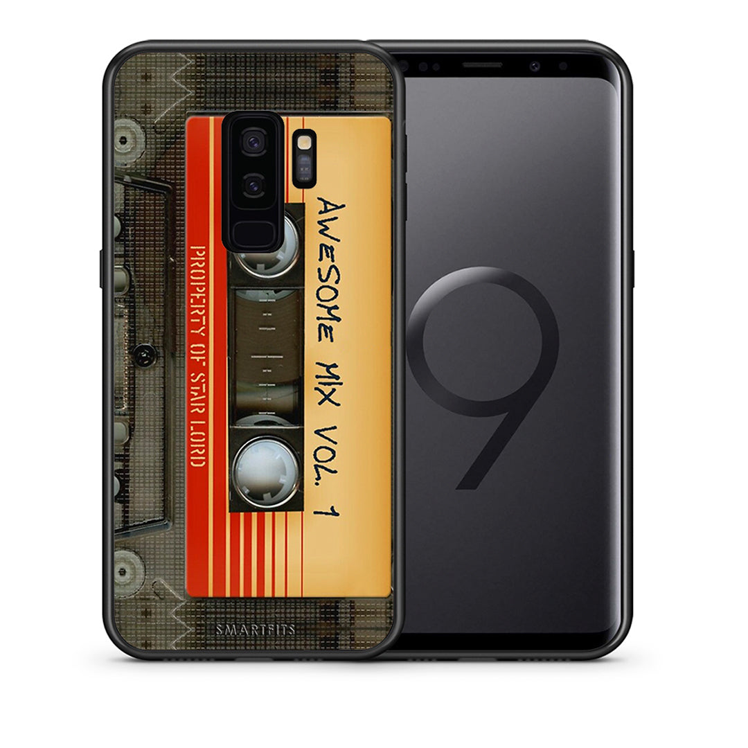 Θήκη Samsung S9 Plus Awesome Mix από τη Smartfits με σχέδιο στο πίσω μέρος και μαύρο περίβλημα | Samsung S9 Plus Awesome Mix case with colorful back and black bezels