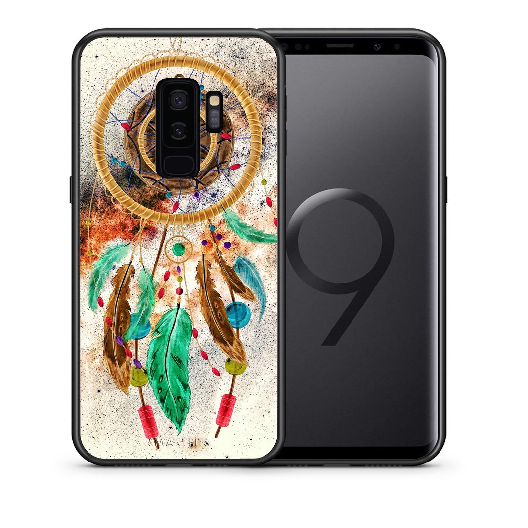 Θήκη Samsung S9 Plus DreamCatcher Boho από τη Smartfits με σχέδιο στο πίσω μέρος και μαύρο περίβλημα | Samsung S9 Plus DreamCatcher Boho case with colorful back and black bezels