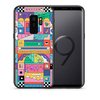 Thumbnail for Θήκη Samsung S9 Plus Bubbles Soap από τη Smartfits με σχέδιο στο πίσω μέρος και μαύρο περίβλημα | Samsung S9 Plus Bubbles Soap case with colorful back and black bezels
