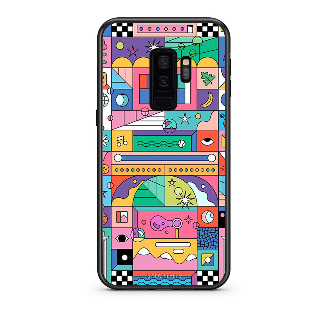 samsung s9 plus Bubbles Soap θήκη από τη Smartfits με σχέδιο στο πίσω μέρος και μαύρο περίβλημα | Smartphone case with colorful back and black bezels by Smartfits