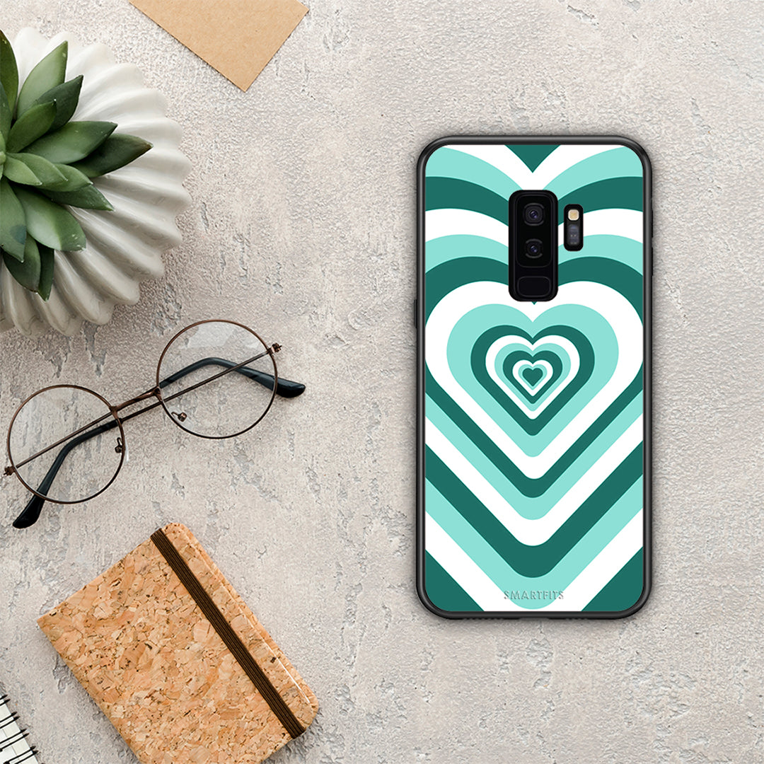 Green Hearts - Samsung Galaxy S9+ case