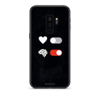 Thumbnail for samsung s9 plus Heart Vs Brain Θήκη Αγίου Βαλεντίνου από τη Smartfits με σχέδιο στο πίσω μέρος και μαύρο περίβλημα | Smartphone case with colorful back and black bezels by Smartfits