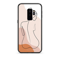 Thumbnail for samsung s9 plus LineArt Woman θήκη από τη Smartfits με σχέδιο στο πίσω μέρος και μαύρο περίβλημα | Smartphone case with colorful back and black bezels by Smartfits
