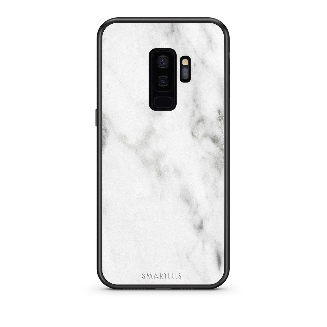 2 - samsung galaxy s9 plus White marble case, cover, bumper